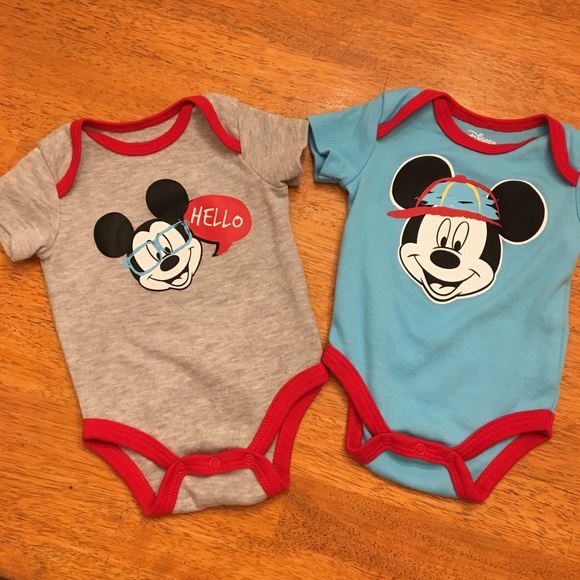 Disney Other - 🔴 NWOT Mickey Mouse onesies 0-3 months